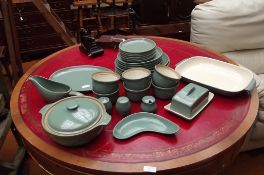 Green Denby dinner service