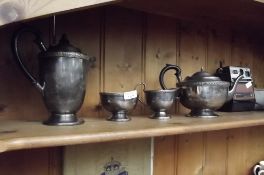 4 piece silver plated tea/coffee set