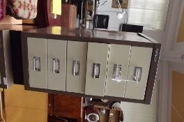 Bisley 6 drawer small filing cabinet