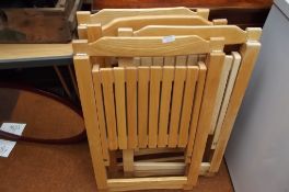 4 folding garden chairs