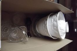 Glassware to include ceramic planters