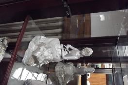 Lladro figure of a lady with a lamp