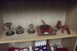 Shelf of vintage/novelty nutcrackers