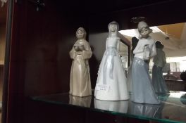 3 Spanish ceramic figurines