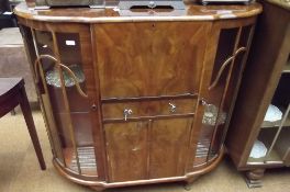 Cocktail cabinet in walnut