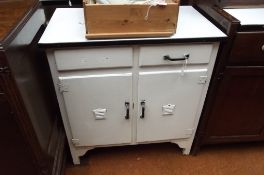 Enamelled kitchen cupboard