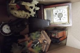 Various clocks and other items to include a musica