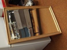 Guilt framed bevelled mirror