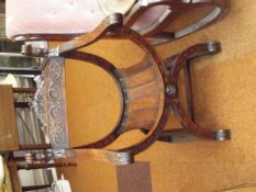 Empire style X frame chair