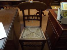 Victorian rush seated chair