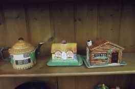 3 pieces of cottage ware (one Beswick)