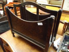 Oak magazine rack
