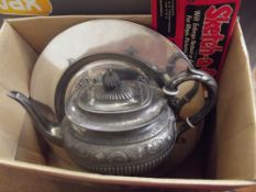 Box to include a silver plated tea pot