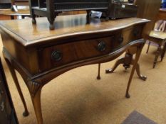 Serpentine two drawer desk