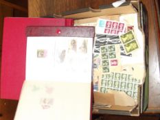 2 stamp albums and loose stamps