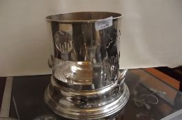 Silver plated plate warmer retailed by Harrods Lon