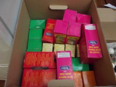 Box of Tetley teafolk and others