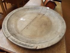 Large treen plate