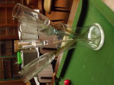 6 glasses in a vase