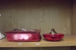 Retro jewellery box with a lighter