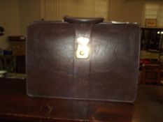 Leather briefcase