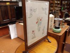 Tapestry fire screen