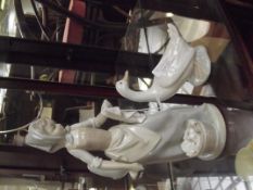 Nao figure of a girl A/F and a Nao figure of a goo