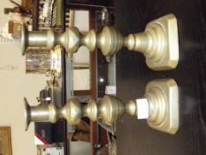 Pair of brass candle sticks