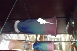 Signed art glass vase