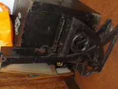 Pair of very heavy bench ends.