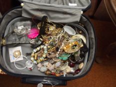 Case of costume jewellery