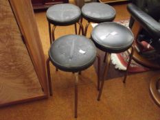 Set of 4 retro Keron Ltd Industrial stools / chairs