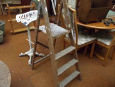 Pair of wooden step ladders