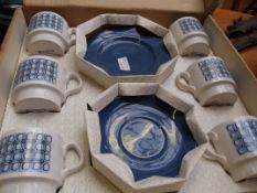 Boxed 18 piece coffee set