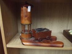 Miners lamp centre piece