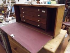 Fitted case with drawers and key