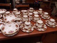 Large service of Royal Albert 