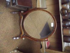 Georgian style walnut swing mirror