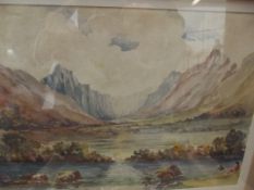 Signed framed watercolour, GE Tonge