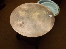Copper top table