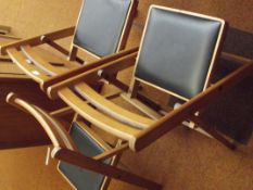3 retro folding chairs