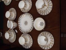 22ct gold plated tea set