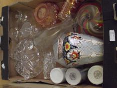 Box of glass and ceramics