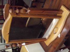 Pine dressing table mirror