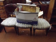 3 Edwardian chairs