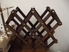 Wooden wine rack