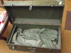 1947 US army foot locker together with 2 shirts