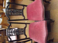 Pair of carved chairs