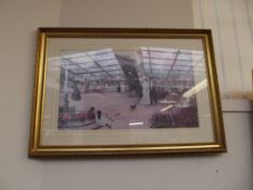 Large guilt framed print