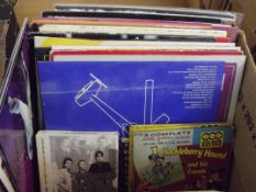Box of LP's and singles.